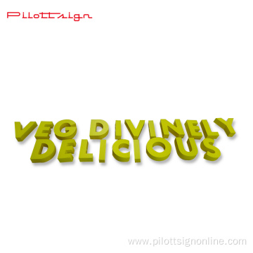 popular acrylic Non Illuminated 3D letter Sign